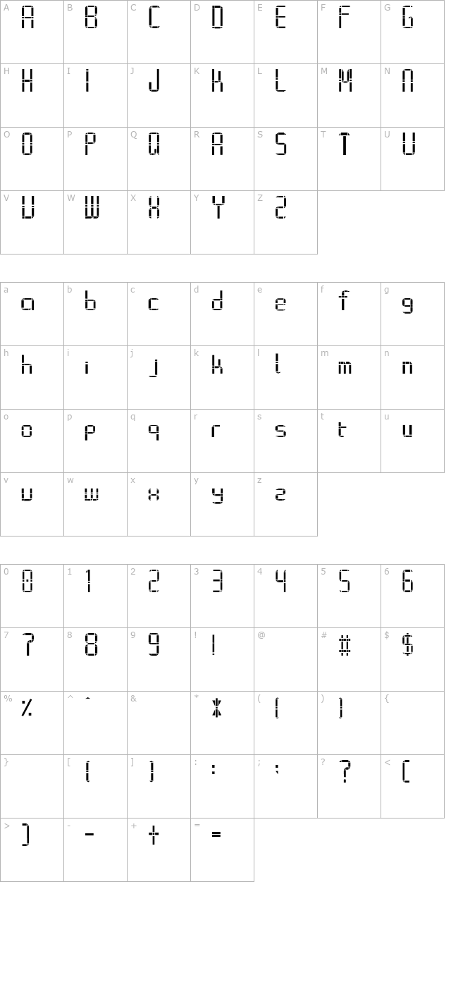 alphabet-02 character map