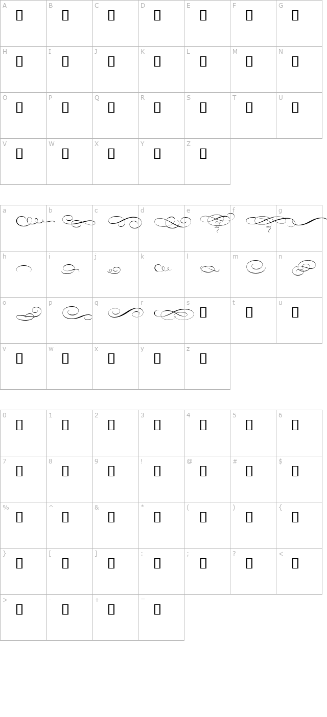 bickham-script-mm-orn character map