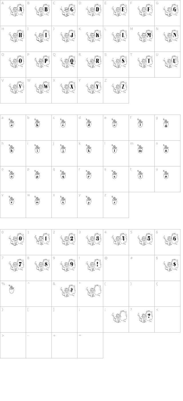 bjf-dragons character map