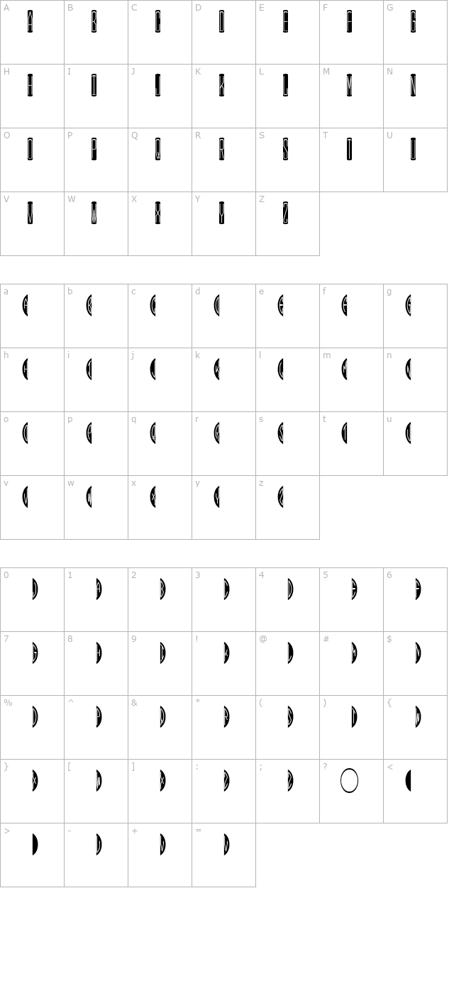 black-oval-monogram character map
