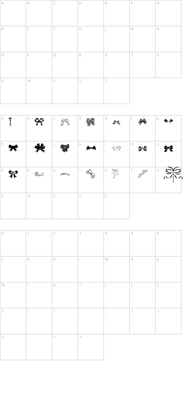 bows-by-dizzinz character map