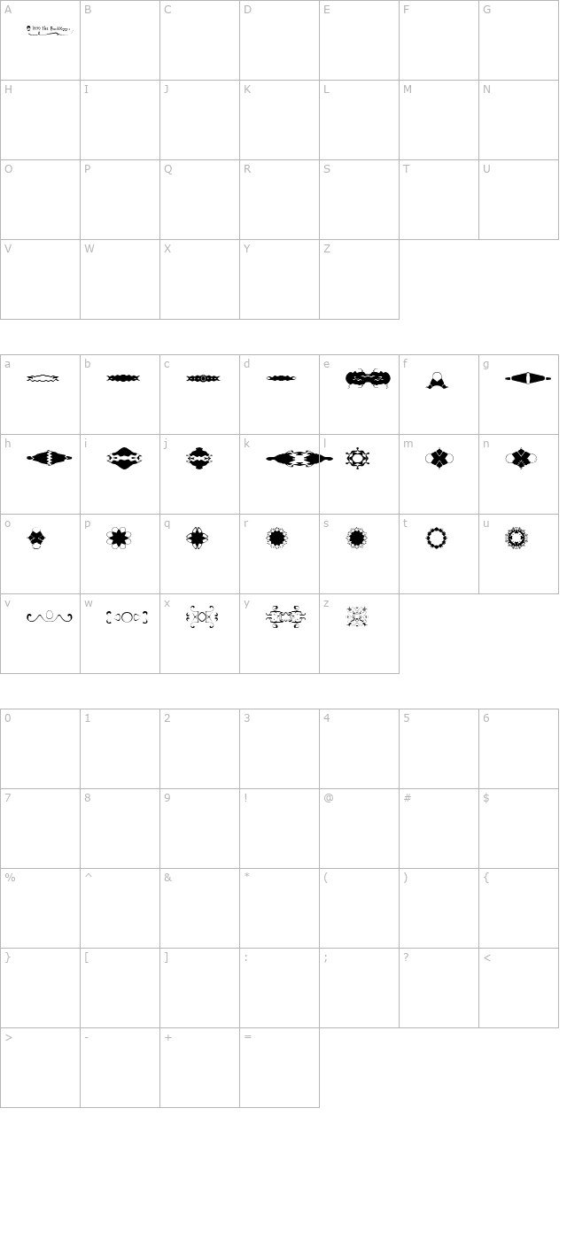 br-reflections character map