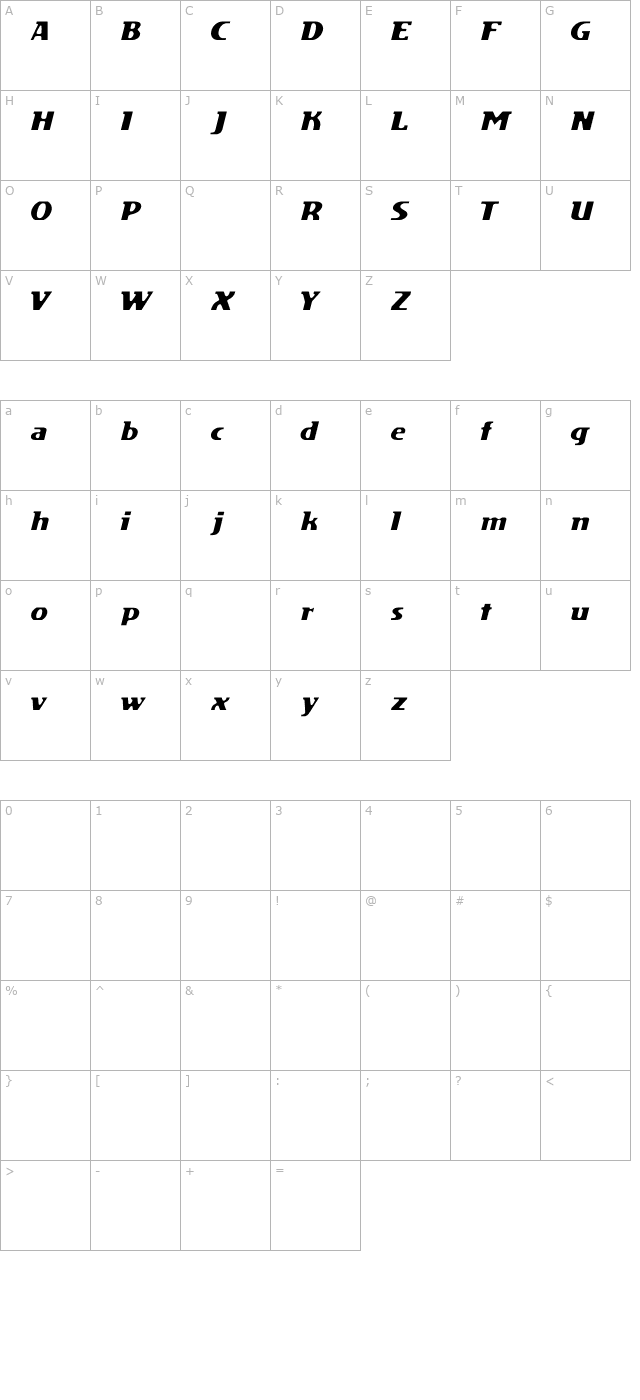 ds-motion-demo-italic character map