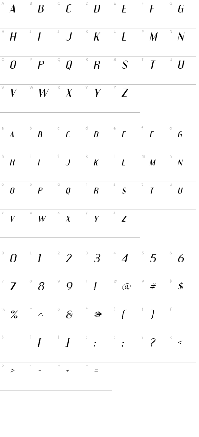 engebrechtre-expanded-italic character map