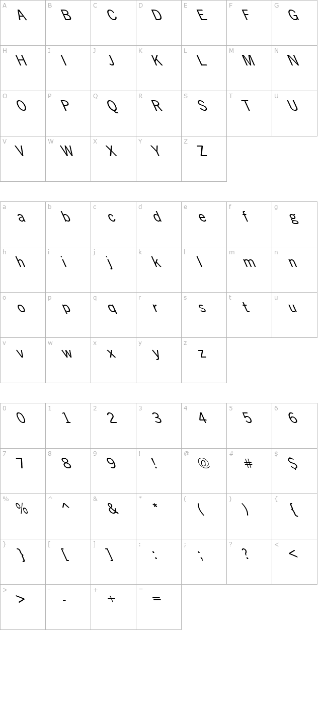 fz-basic-24-lefty character map