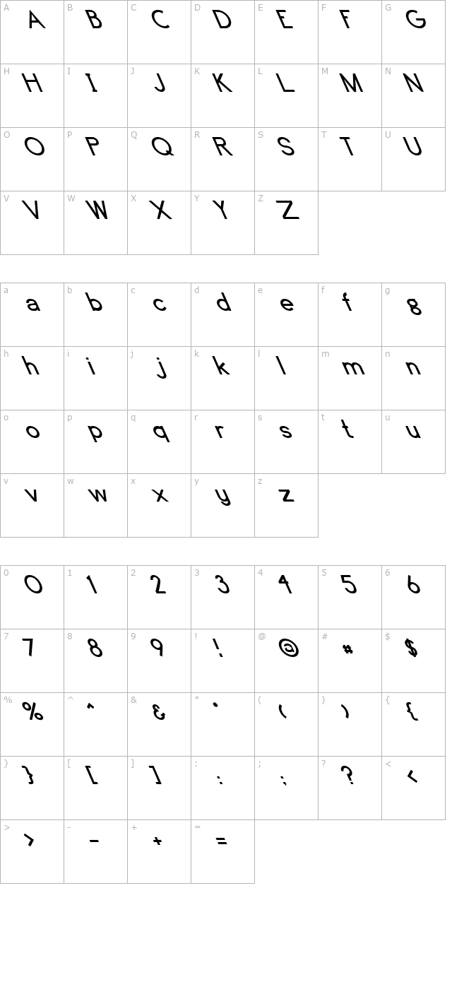 fz-basic-4-lefty character map