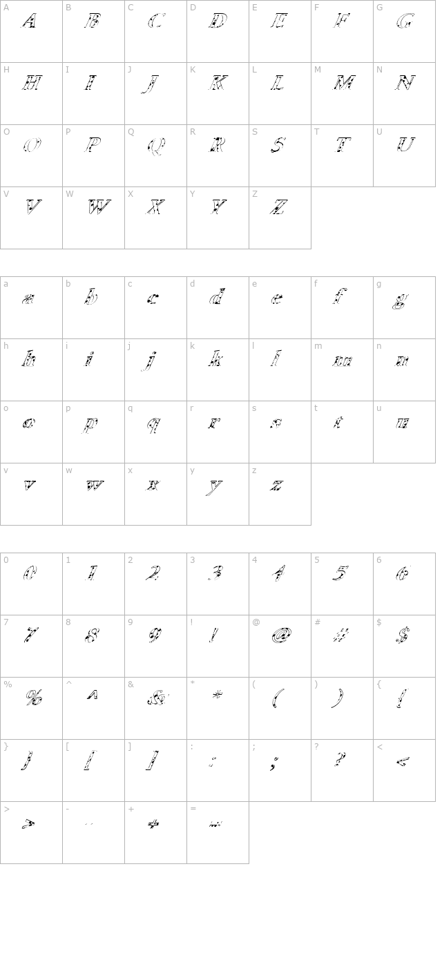 fz-roman-24-spotted-italic character map
