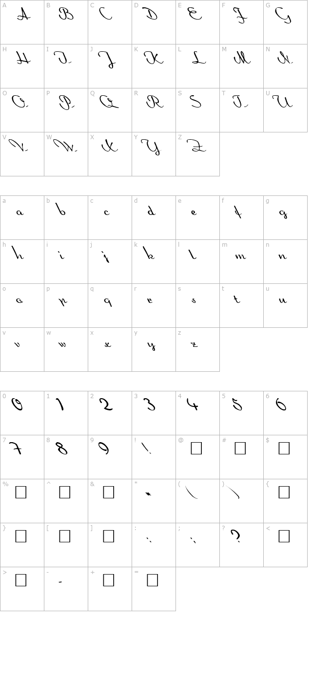 fz-script-20-lefty character map