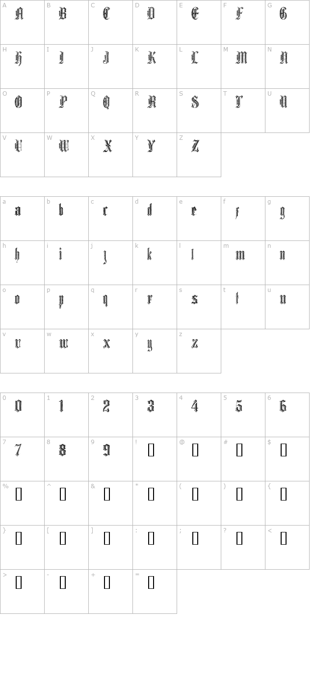 graphik-text character map