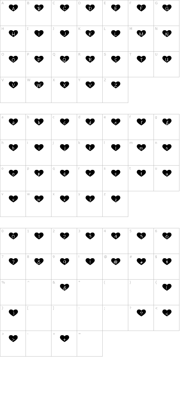heart-attack character map