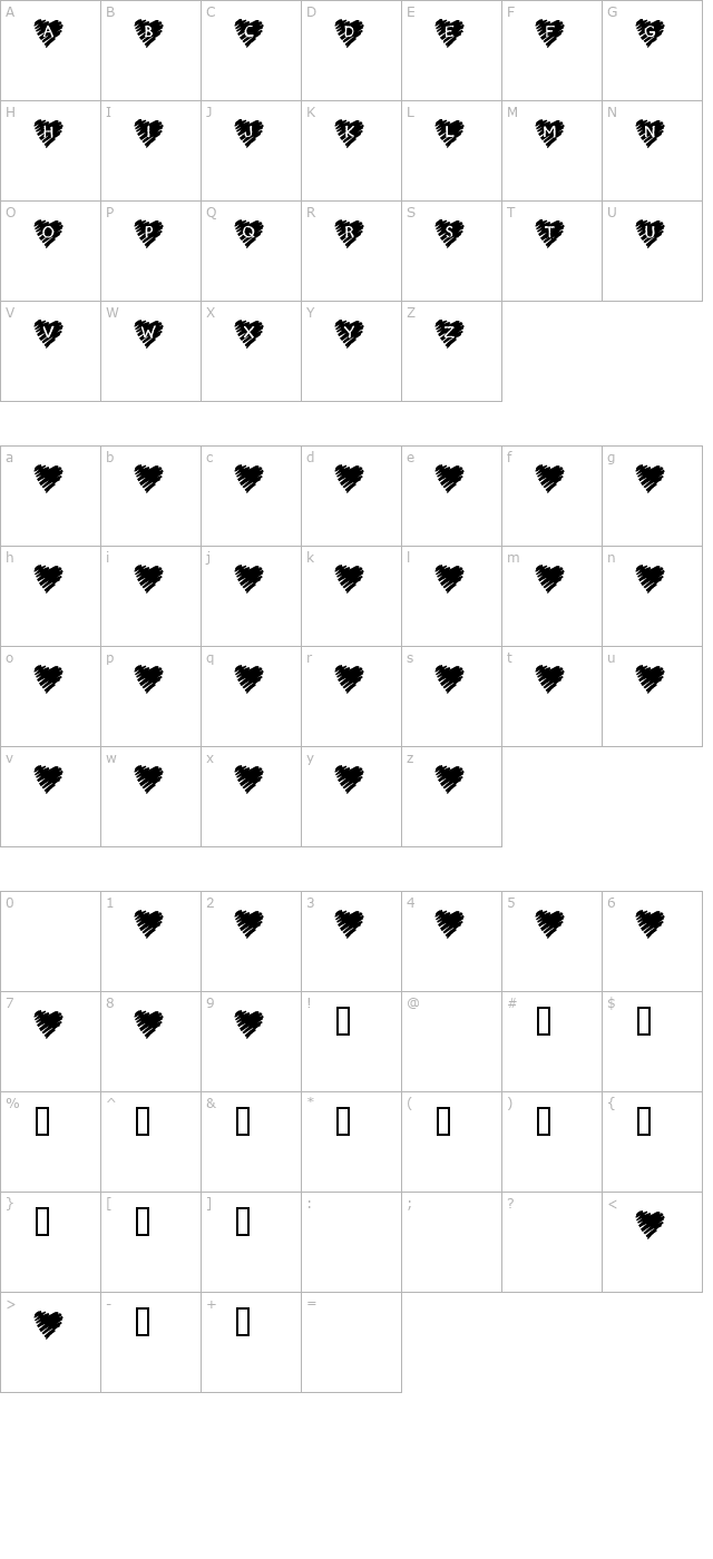 kr-scribble-heart character map