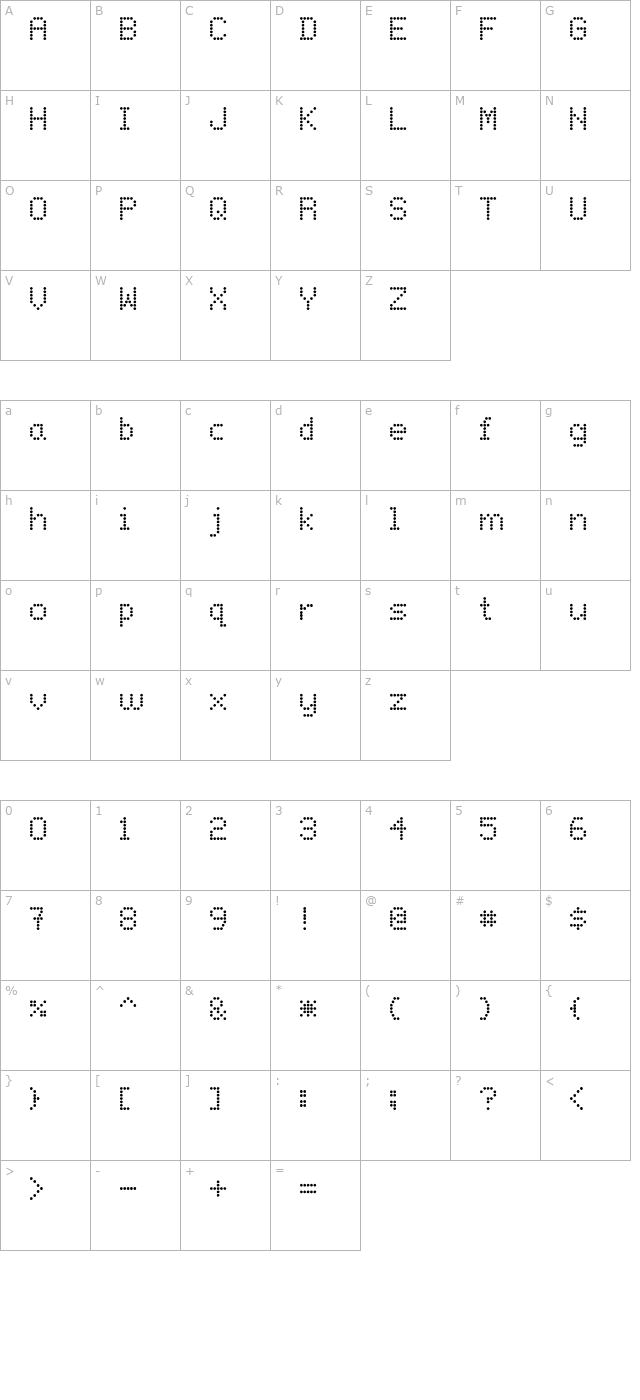 only-when-i-do-fonts character map