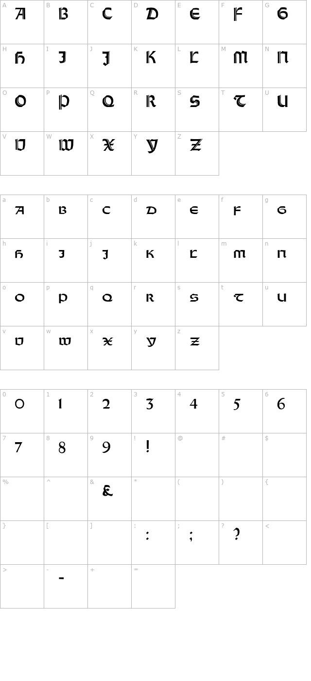 orotund-capitals-heavy character map