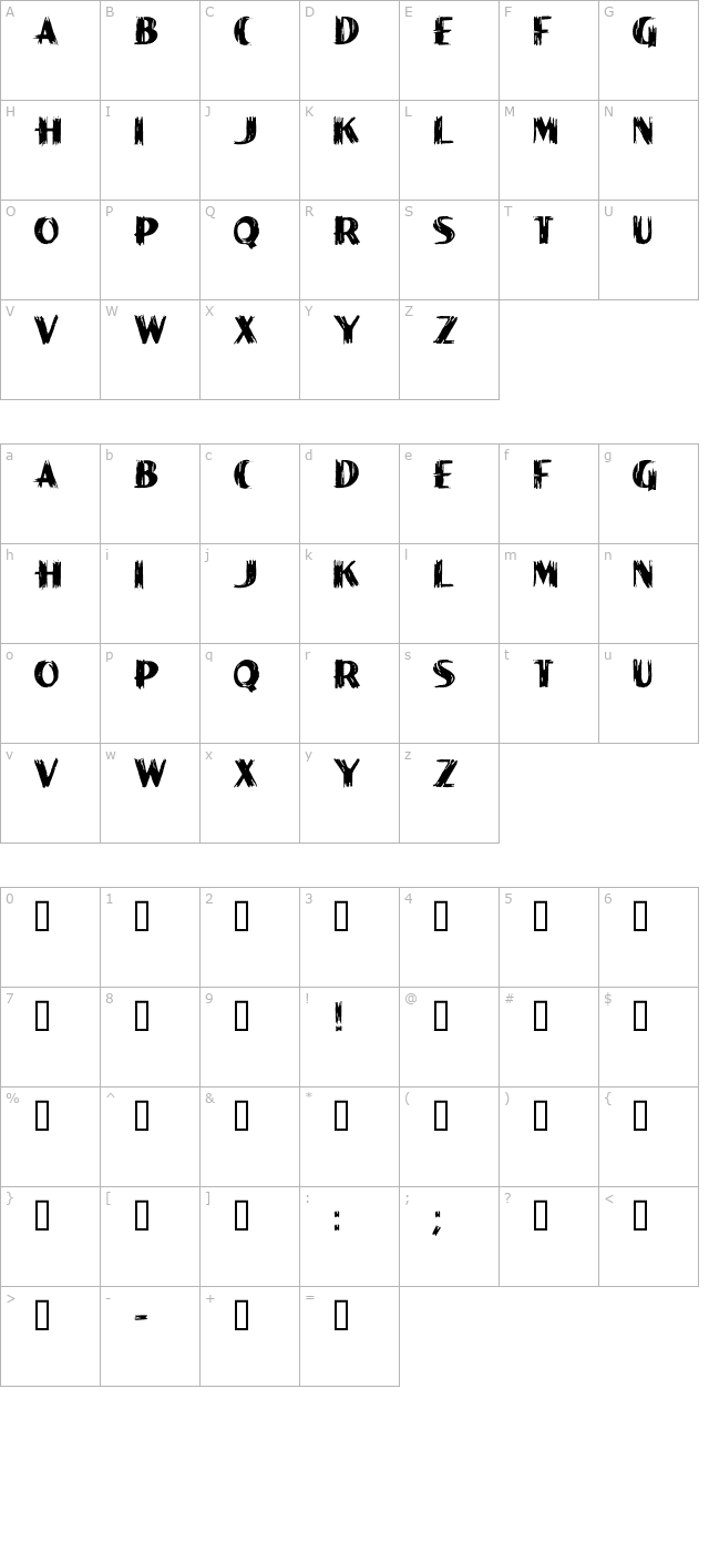 paint-peel-initials character map