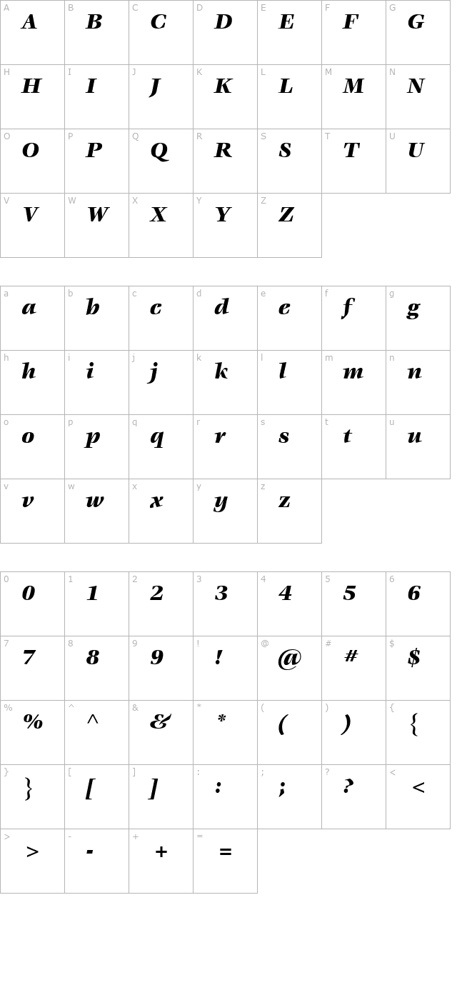 vorace-black-ssi-black-italic character map