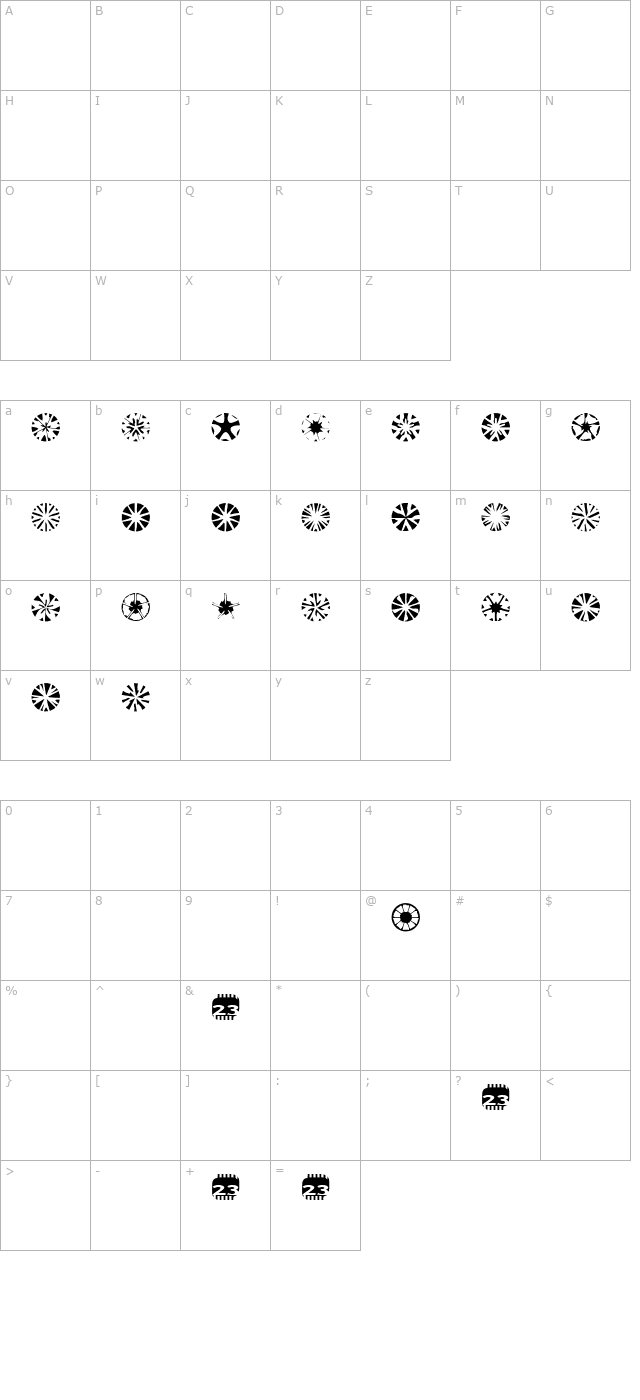 Zone23_stars character map