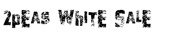2Peas White Sale font preview