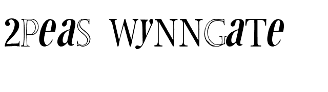 2Peas Wynngate font preview