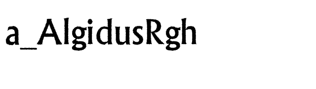 a_AlgidusRgh font preview