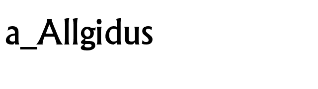 a_Allgidus font preview