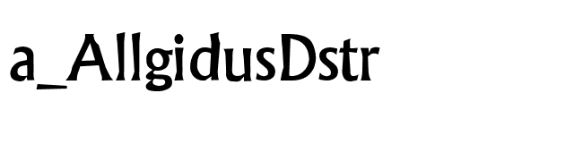 a_AllgidusDstr font preview