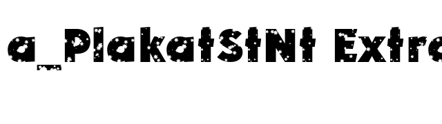 a_PlakatStNt ExtraBold font preview
