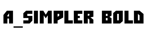 a_Simpler Bold font preview