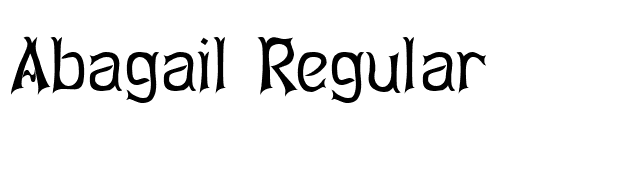 Abagail Regular font preview
