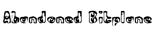 Abandoned Bitplane font preview