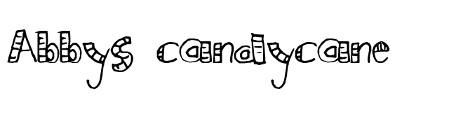 Abbys_candycane font preview