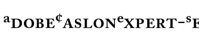AdobeCaslonExpert-SemiBold font preview
