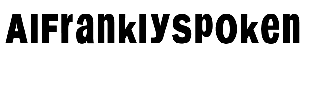 AIFranklySpoken font preview