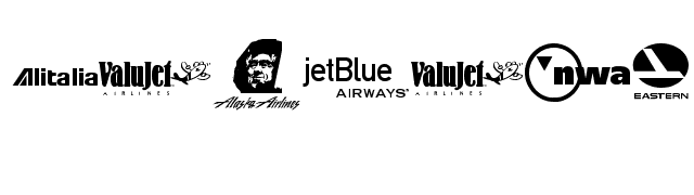 Airline Logos Past and Present font preview