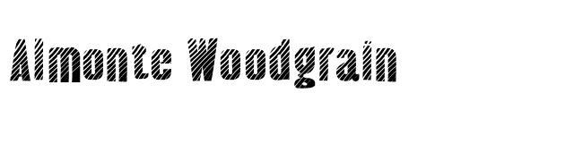 Almonte Woodgrain font preview