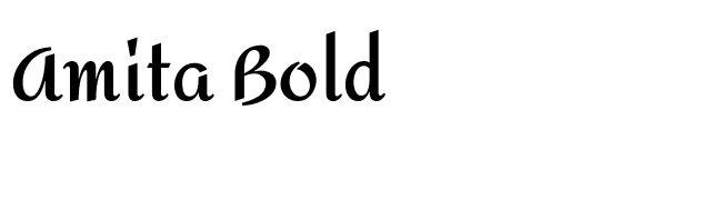 Amita Bold font preview