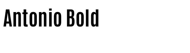Antonio Bold font preview