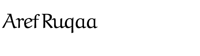 Aref Ruqaa font preview
