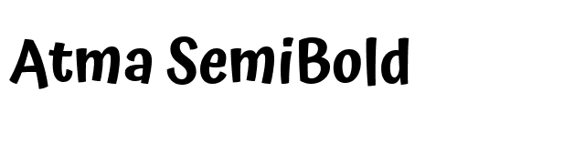 Atma SemiBold font preview