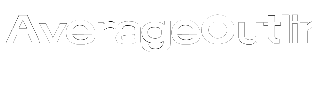 AverageOutline font preview