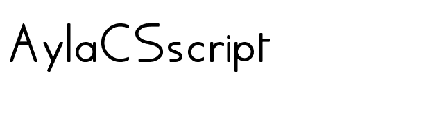 AylaCSscript font preview