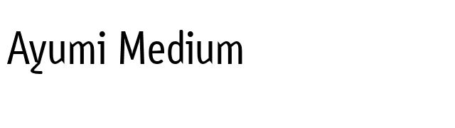 Ayumi Medium font preview