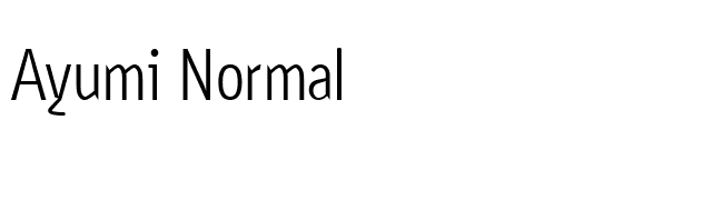 Ayumi Normal font preview