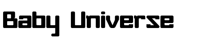 Baby Universe font preview