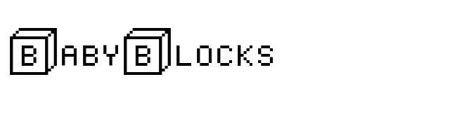 BabyBlocks font preview