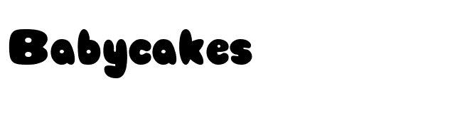 Babycakes font preview