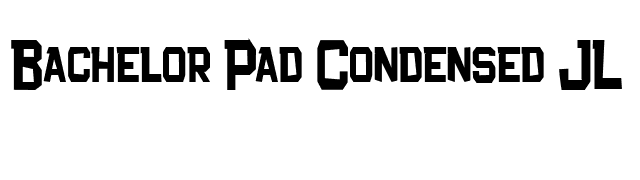 Bachelor Pad Condensed JL font preview