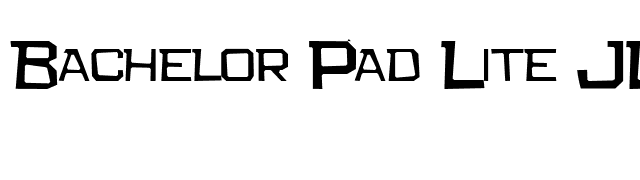 Bachelor Pad Lite JL font preview