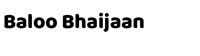 Baloo Bhaijaan font preview