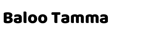 Baloo Tamma font preview
