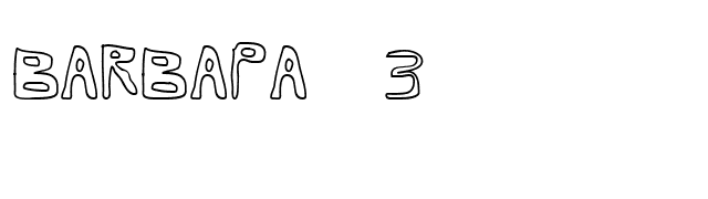 Barbapa 3 font preview